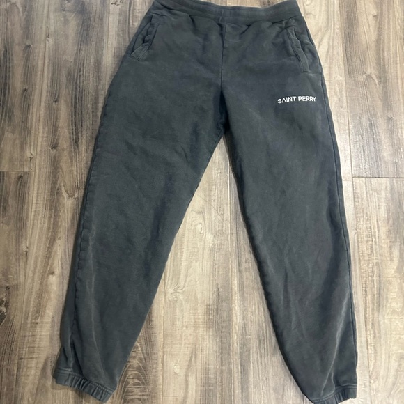 SAINT PERRY Men's Grey Cotton Sweatpant - Vintage Gray - Picture 2 of 9